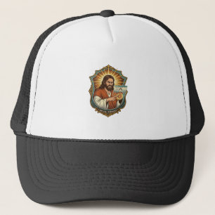 Jesus Accidental Video Call Dial Social Media Pani Trucker Hat
