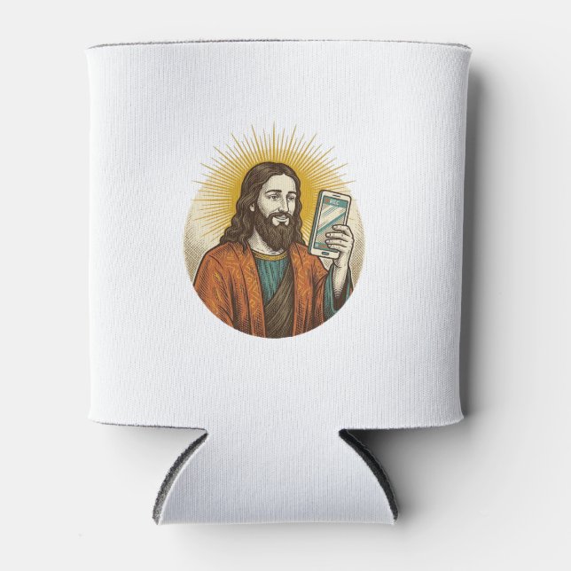 Jesus Accidental Video Instead Of Photo Camera Fai Can Cooler (Front)