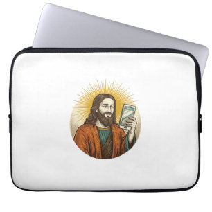 Jesus Accidental Video Instead Of Photo Camera Fai Laptop Sleeve
