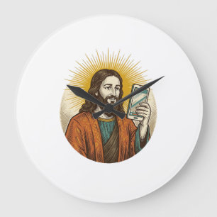 Jesus Accidental Video Instead Of Photo Camera Fai Large Clock