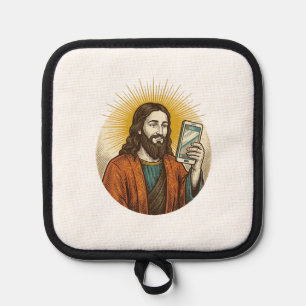 Jesus Accidental Video Instead Of Photo Camera Fai Pot Holder