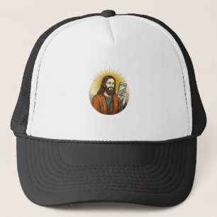 Jesus Accidental Video Instead Of Photo Camera Fai Trucker Hat