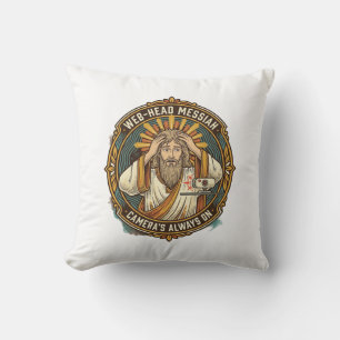 Jesus Accidental Video On Bedhead Morning Meeting  Cushion