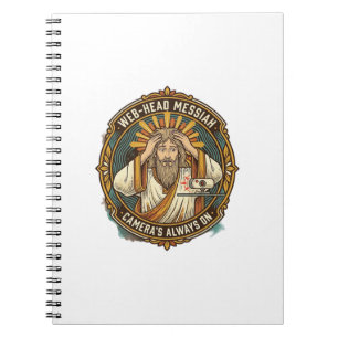 Jesus Accidental Video On Bedhead Morning Meeting  Notebook
