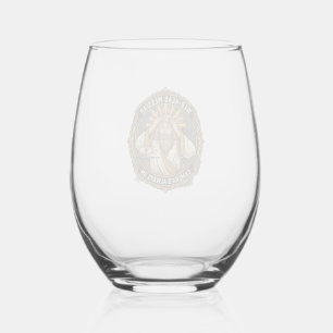 Jesus Accidental Video On Bedhead Morning Meeting  Stemless Wine Glass