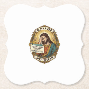 Jesus Added Spam Crypto Group Chat Annoyance Humou Paper Coaster
