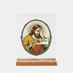 Jesus Added To Story Instead Direct Message Social Acrylic Sign