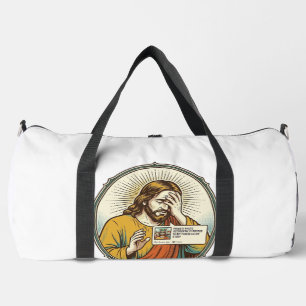 Jesus Added To Story Instead Direct Message Social Duffle Bag