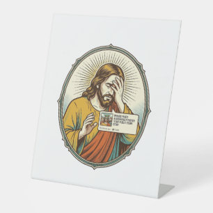 Jesus Added To Story Instead Direct Message Social Pedestal Sign