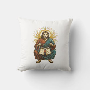 Jesus Adjusting Uncomfortable Wedgie Mid Squat Gym Cushion
