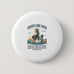 Jesus Adoption Foster Care Graphic Tee Christian A 6 Cm Round Badge