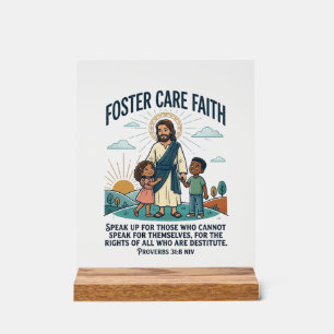 Jesus Adoption Foster Care Graphic Tee Christian A Acrylic Sign