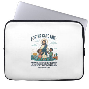 Jesus Adoption Foster Care Graphic Tee Christian A Laptop Sleeve
