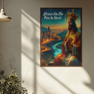 Jesus Adorned With a Majestic Crown Poster