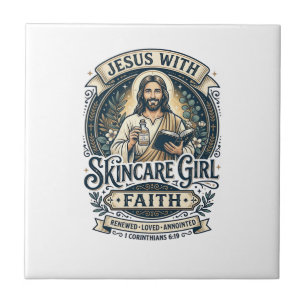 Jesus Aesthetician Skincare Vintage Shirt Christia Tile
