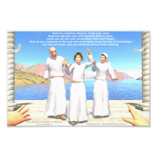 Jesus among the doctors-teachers of The Law Photo Print