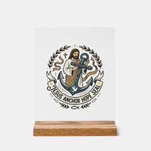 Jesus Anchor Hope Seal Jesus Anchor Hope Seal Chri Acrylic Sign