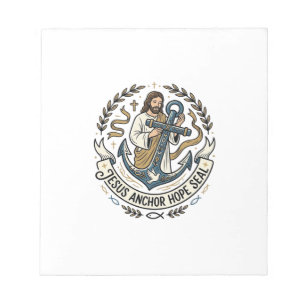 Jesus Anchor Hope Seal Jesus Anchor Hope Seal Chri Notepad