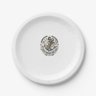 Jesus Anchor Hope Seal Jesus Anchor Hope Seal Chri Paper Plate