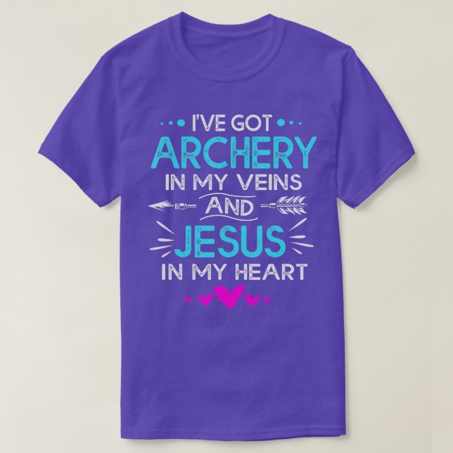Jesus And Archery  T-Shirt (Design Front)