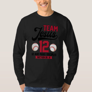 Jesus and Baseball Team Jesus Christian Matthew 28 T-Shirt