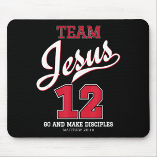 Jesus And Baseball Team Jesus Christian T Shirt_3 Mouse Pad