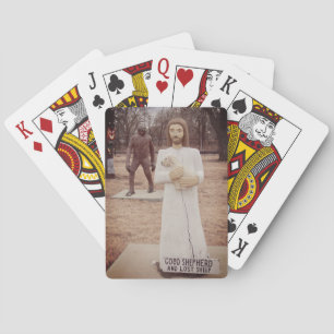 Jesus and Bigfoot Playing Cards