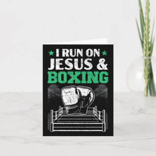 Jesus And Boxing Christian Professional Boxer Spor Card
