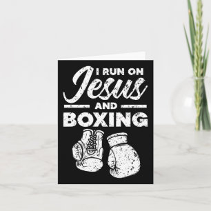 Jesus And Boxing Christian Professional Boxer Spor Card