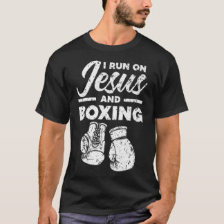 Jesus And Boxing Christian Professional Boxer Spor T-Shirt