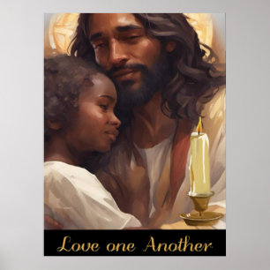 Jesus and Child Christian Poser Poster