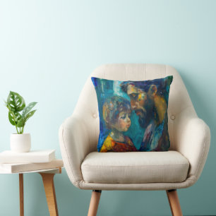 Jesus and Child Cushion