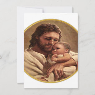 Jesus and child holiday card