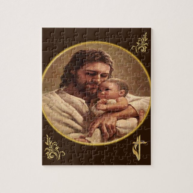 Jesus and child jigsaw puzzle (Vertical)