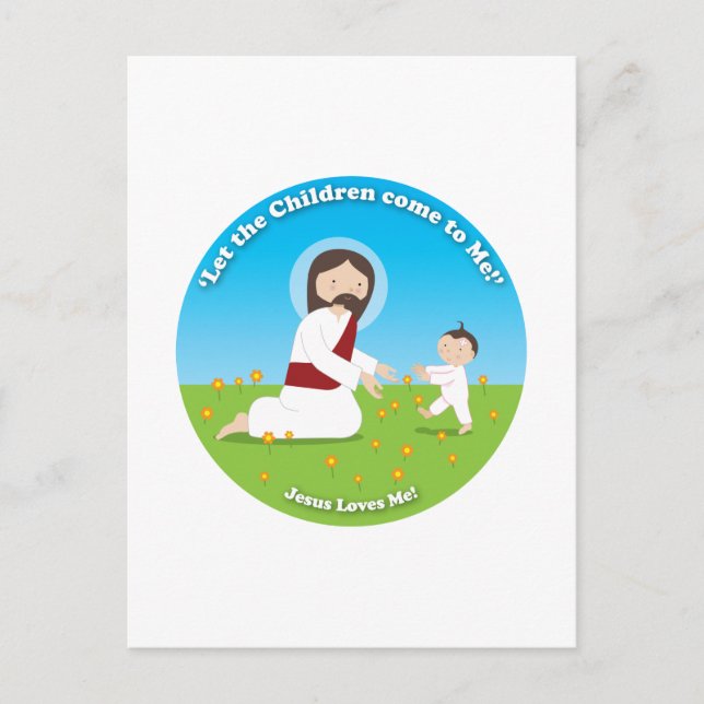 Jesus and Child Postcard (Front)