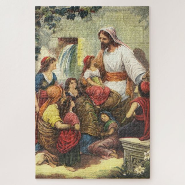 Jesus and Children Jigsaw Puzzle (Vertical)