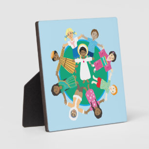 Jesus and children of all nations plaque