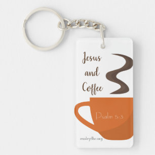 Jesus and Coffee Key Ring