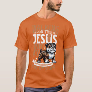 Jesus and dog Olde English Bulldogge T-Shirt
