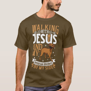 Jesus and dog Rhodesian Ridgeback T-Shirt