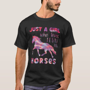 Jesus And Horses, Horse Gifts For Girls, Women T-Shirt
