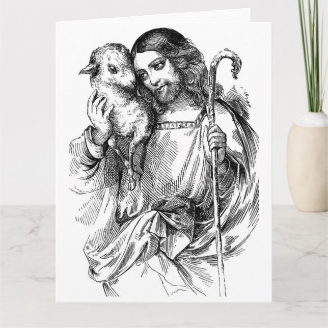 Jesus and lamb card (Front)
