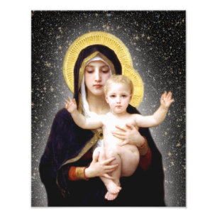 JESUS AND MARY DEVOTIONAL IMAGE. PHOTO PRINT