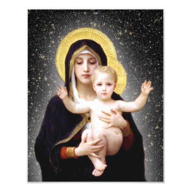 JESUS AND MARY DEVOTIONAL IMAGE. PHOTO PRINT (Front)