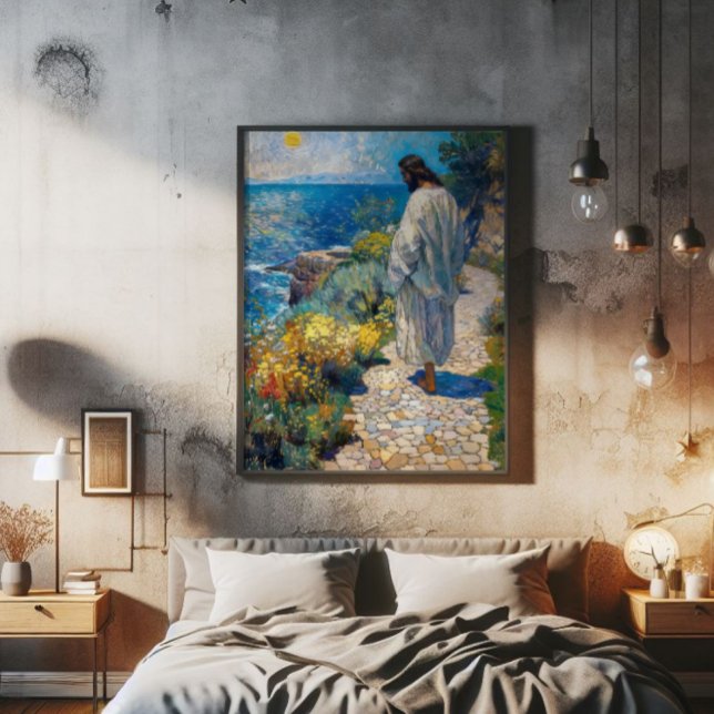 Jesus and Sea Impressionism Photo Print (Creator Uploaded)