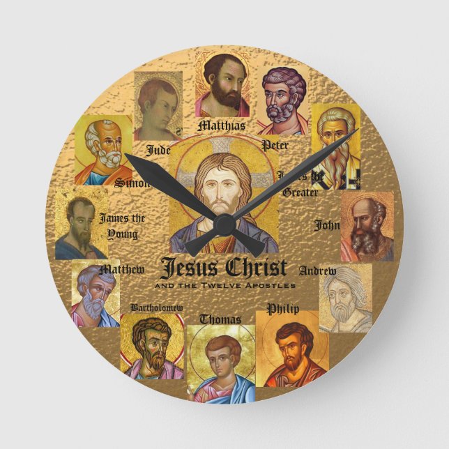 Jesus and the 12 Apostles Clock (Front)