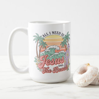 Jesus and the Beach Coffee Mug
