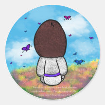 Jesus and The Butterflies with Background