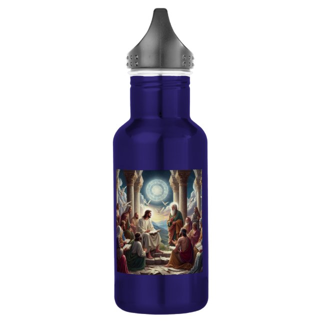 Jesus and the Disciples: Matthew 19:26 532 Ml Water Bottle (Left)