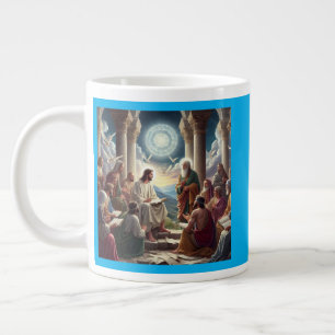 Jesus and the Disciples: Matthew 19:26 Large Coffee Mug